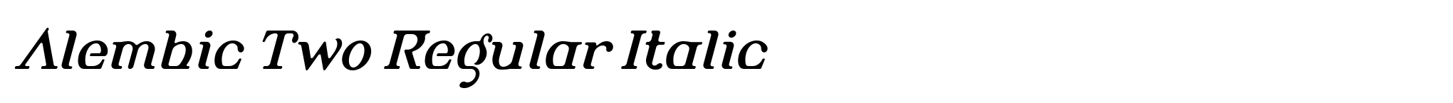 Alembic Two Regular Italic image